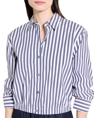 Crop Button Front Shirt 