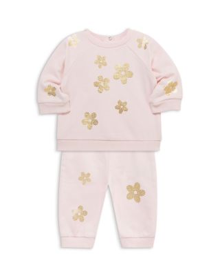Girls' Floral Shine Active Sweatshirt & Pants Set - Baby
