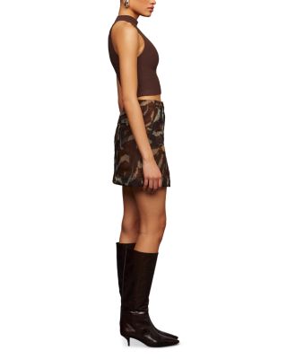 Kathy Sheer Silk Miniskirt