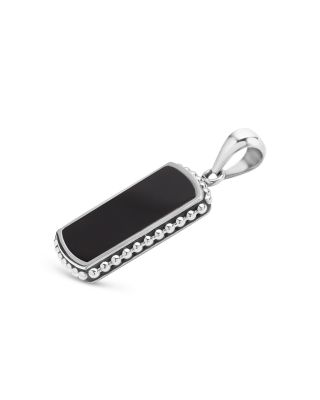 Men's Sterling Silver Anthem Stone Tag Amulet Pendant