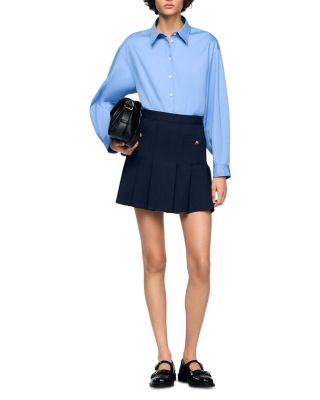 Pleated Mini Skirt