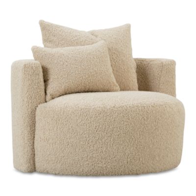 Sutton Fabric Swivel Chair - Exclusive