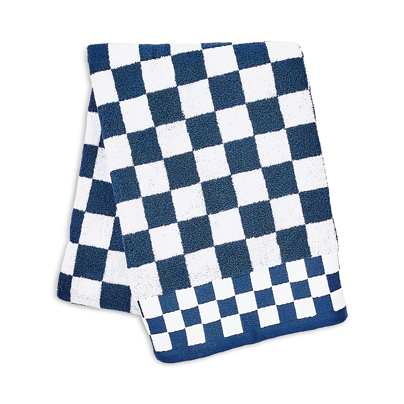 Mackenzie-childs Check Bath Towel In Blue