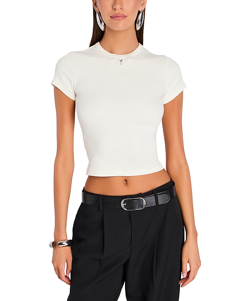 Retroféte Baby Tee In White
