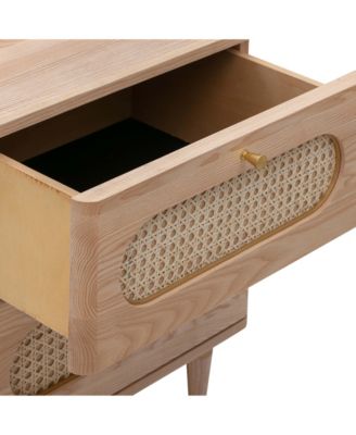 Carmen Cane 2-Drawer Nightstand