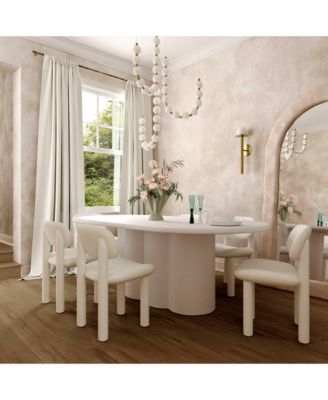 Elise Pale Blue Performance Velvet Dining Chair