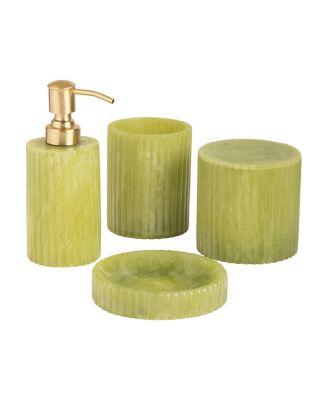  Porto Green Bath Accessories, Set of 4