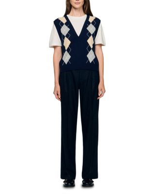 Layered Look Sweater Vest Top