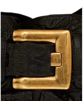  Mini Anthem Bag in Embossed Crocodile-Print Calfskin