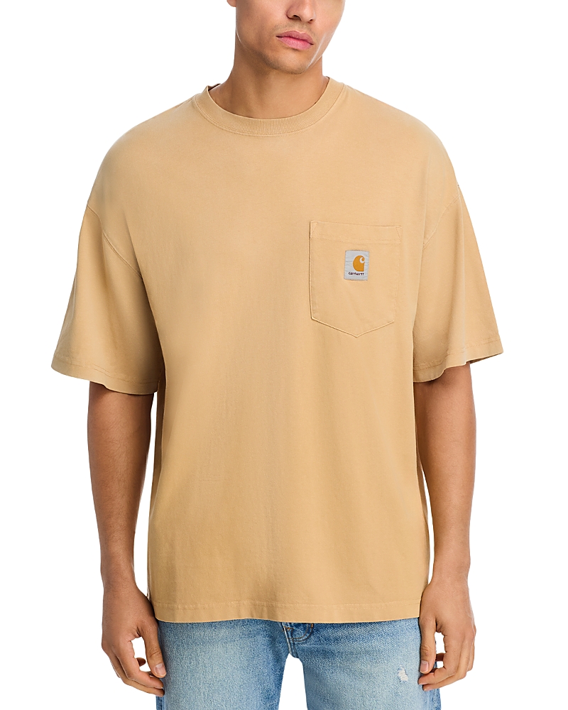 Carhartt Hudson Short Sleeve Pocket Tee In Brown