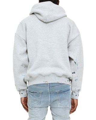Oversized Fleece Splatter Hoodie  
