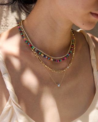 Portia Layered Pendant Necklace, 19"