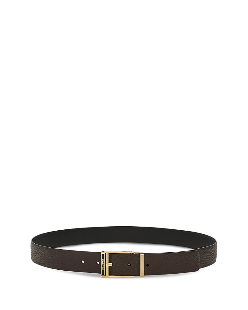 Ferragamo Reversible And Adjustable Belt In Brown