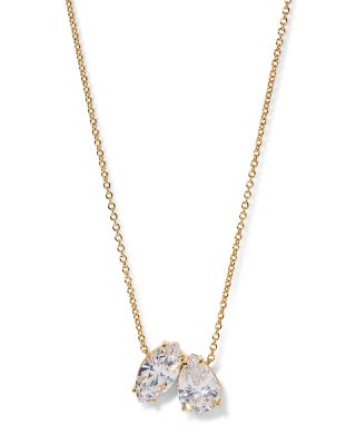 Everleigh Cubic Zirconia Pendant Necklace, 16"-18" 