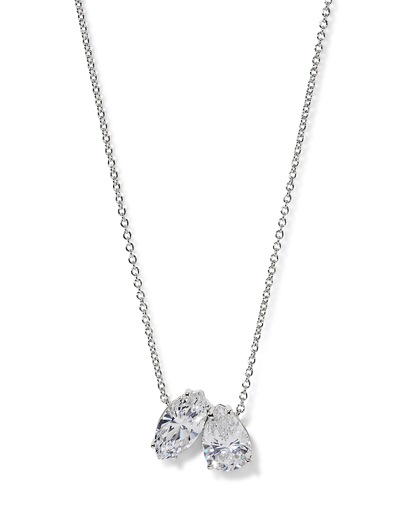 Nadri Everleigh Cubic Zirconia Pendant Necklace In Silver