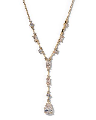 Everleigh Cubic Zirconia Lariat Necklace, 15"-18" 