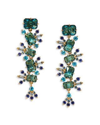 Stellar Cascade Drop Earrings, 1.9"L