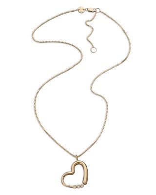 Gianna Diamond Heart Pendant Necklace, 16"-18"