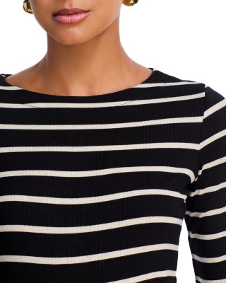 Lucille Boatneck Striped Shirt