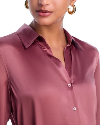 Tyler Silk Button Front Blouse