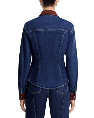 Suede Combo Denim Shirt