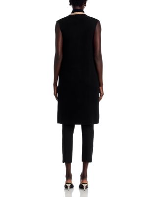 Contrast Trim Long Cardigan