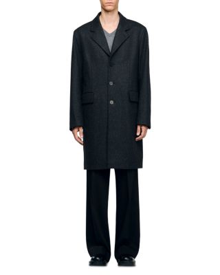 New Heather Wool Blend Broadcloth Coat