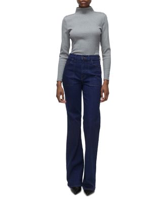 Crosbie High Rise Flare Jeans in Indigo Rinse