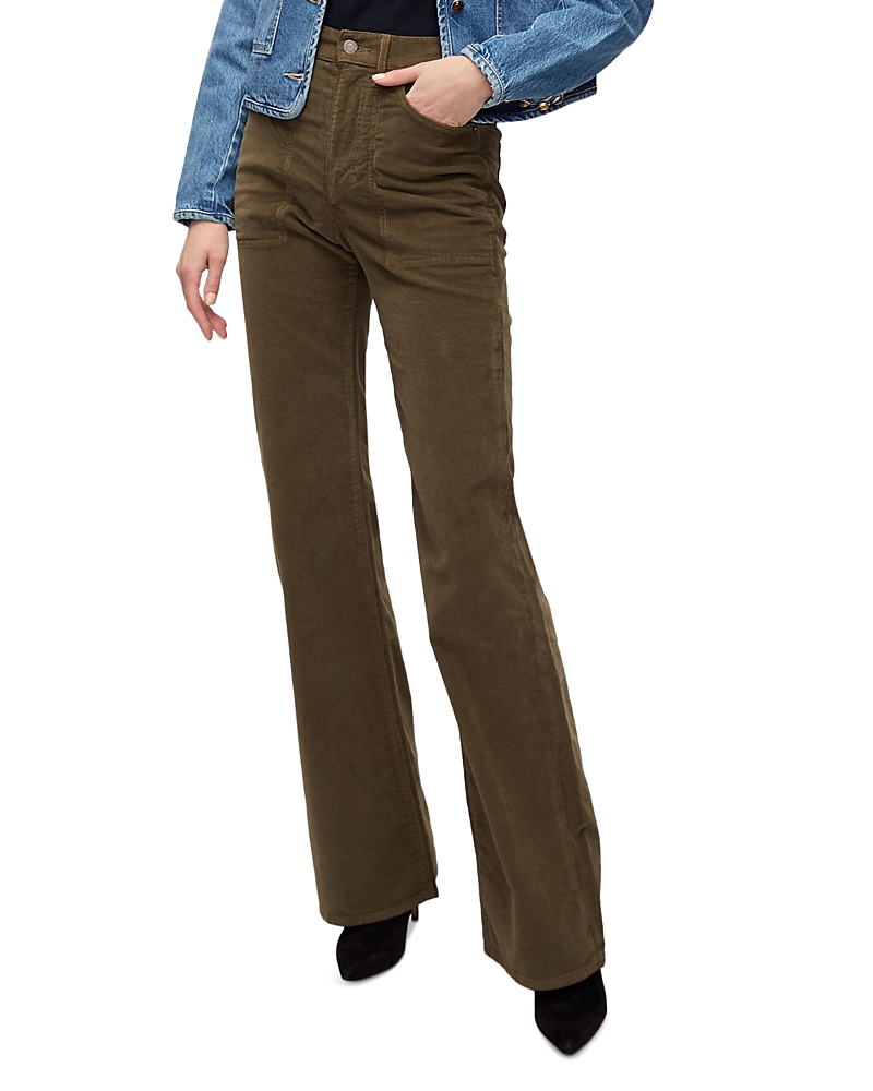 Veronica Beard Crosbie High-rise Wide-leg Corduroy Jeans In Brown