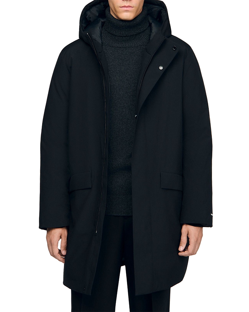 Sandro New Scooter Parka In Black