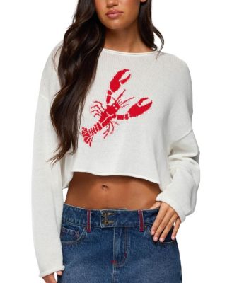 Edikted Lobster Babe Oversized Knit Top