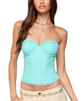 Edikted Deirdre Mesh Lace Up Corset