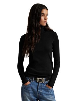 Stretch Blend Turtleneck Sweater