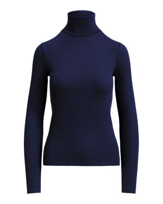 Stretch Blend Turtleneck Sweater