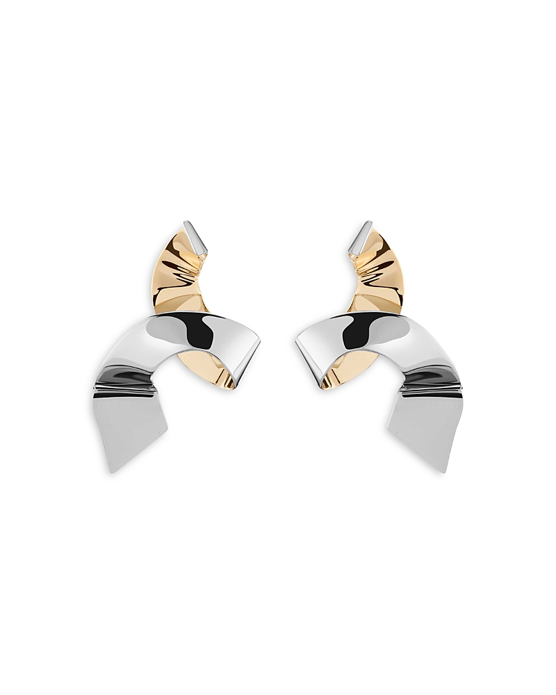 Demarson Phaedra Twist Drop Earrings In Metallic