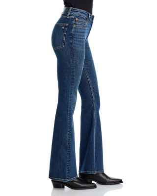 Flexi Dahlia Full Length Flared Jeans in Charlton