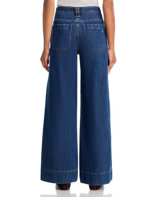 Selah High Rise Tailored Wide Leg Jeans in Kenme