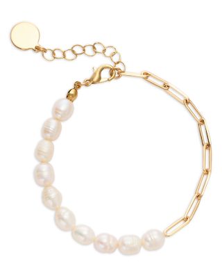 AQUA - Cultured Freshwater Pearl Chain Bracelet - Exclusive
