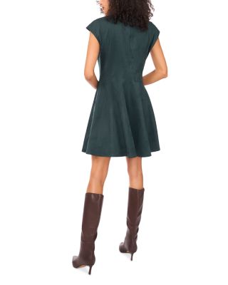 Princess Seam Cap Sleeve Mini Dress