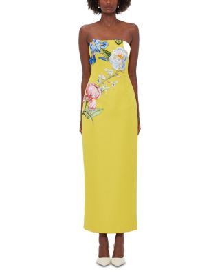 Rayna Strapless Appliqu&amp;eacute; Dress