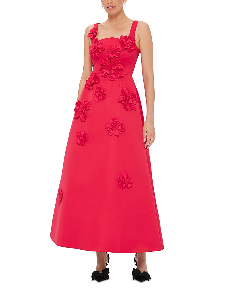 Leo Lin Lio Lin Rianne Applique Maxi Dress In Red