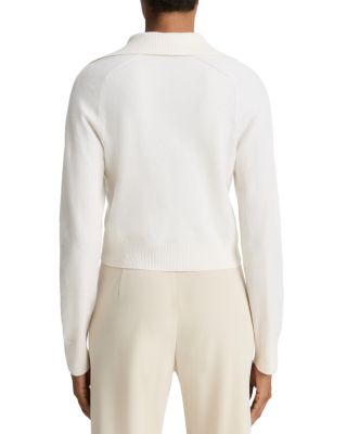 Button Front Polo Cardigan Sweater 