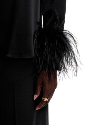 Luna Satin Back Crepe Blouse