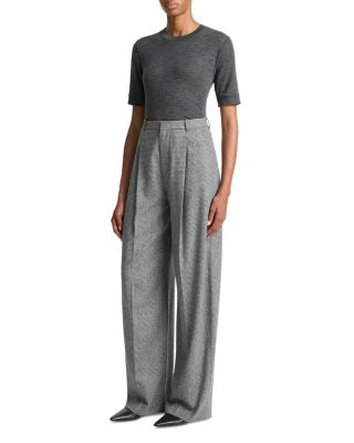 High Waist Checkered Pants