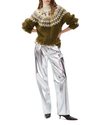 Beth Oversized Fair Isle Turtleneck Sweater