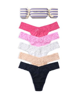 Signature Lace Original Rise Thong, Pack of 5