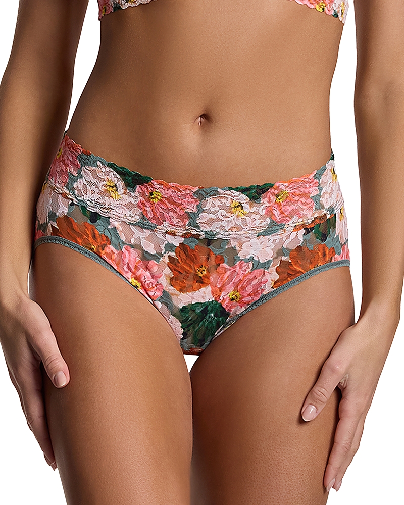 Hanky Panky Printed Daily Lace French Briefs In Multi