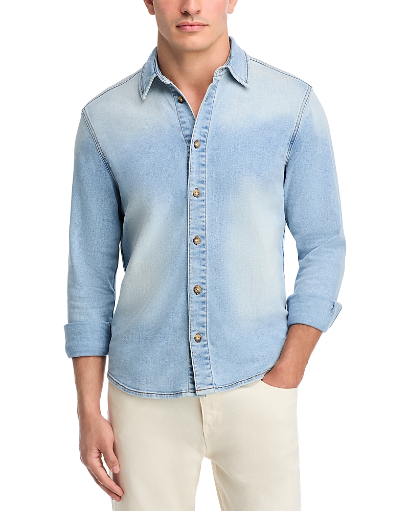Monfrere Flynn Denim Shirt Jacket In Blue