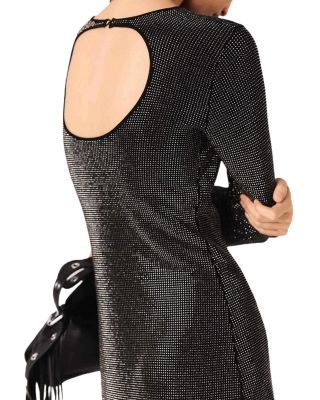 Short Rhinestone Knit Dress