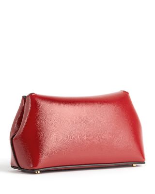 Mini T-Lock Glossy Naplack Leather Clutch